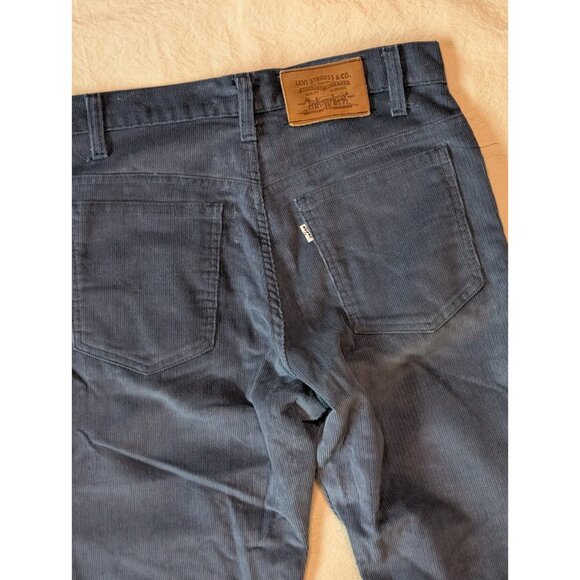VTG Levi's 517 Blue Corduroy Cotton Bootcut Pants Size 30x33 USA Classic Western - Picture 4 of 9